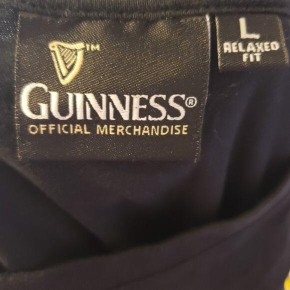 Guinness beer Foreign Extra Stout Black T-Shirt L Relaxed Official Merchandise - Picture 3 of 6